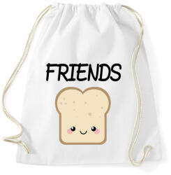 printfashion Best Friends - Nutellás kenyér 2 - Sportzsák, Tornazsák - Fehér (783207)