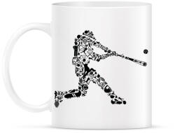 printfashion Baseball játékos - Bögre - Fehér (789260)