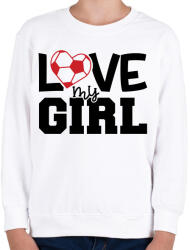 printfashion Love my girl - Gyerek pulóver - Fehér (4967818)