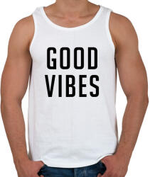 printfashion Good Vibes - Férfi atléta - Fehér (1571178)