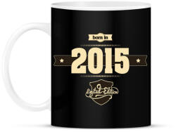 printfashion born-in-2015-cream-choco - Bögre - Fekete (795044)