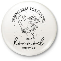 printfashion Műkörmös - Kitűző, hűtőmágnes - Fehér (5755032)