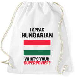 printfashion Magyar szupererő - Sportzsák, Tornazsák - Fehér (1853864)