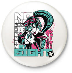 printfashion Senkit nem tévesztek szem elől - Kitűző, hűtőmágnes - Fehér (11019182)