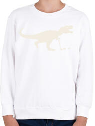 printfashion Hokis T-rex - Gyerek pulóver - Fehér (14308477)