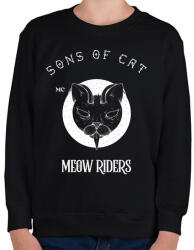 printfashion SONSOFCAT - Gyerek pulóver - Fekete (11436058)