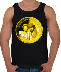 printfashion Bud Spencer és Terence Hill aranyérme - Férfi atléta - Fekete (5069151)