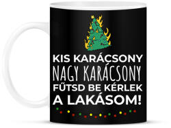 printfashion Karácsonyi rezsicsökkentés 4 - Bögre - Fekete (11117090)