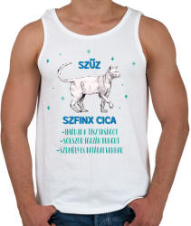 printfashion Szűz - Szfinx cica - Férfi atléta - Fehér (13334960)