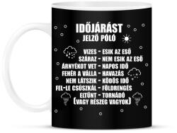 printfashion Időjárást jelző póló - Bögre - Fekete (7440410)