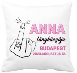 printfashion Egyedi név lámybúcsúja - fekete - Párnahuzat, Díszpárnahuzat - Fehér (13522202)