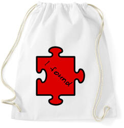 printfashion puzzle(férfi) - Sportzsák, Tornazsák - Fehér (2221543)