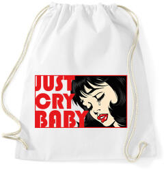 printfashion Just cry baby - pop art - Sportzsák, Tornazsák - Fehér (7102320)