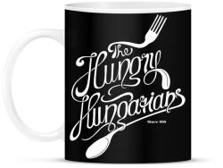 printfashion Hungry hungarians - Bögre - Fekete (792637)