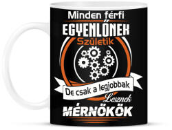 printfashion Mérnökök - Bögre - Fekete (951967)