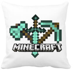 printfashion Minecraft - Párnahuzat, Díszpárnahuzat - Fehér (2120937)