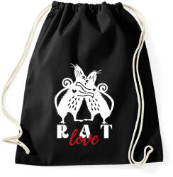 printfashion Rat love - Sportzsák, Tornazsák - Fekete (12748671)