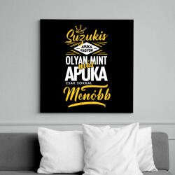 printfashion Suzukis apuka - Vászonkép - Fekete (6656746)