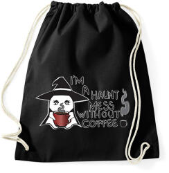 printfashion halloween kávészellem - Sportzsák, Tornazsák - Fekete (14457152)