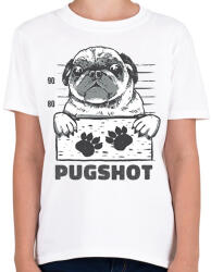 printfashion Bűnöző mopsz - Gyerek póló - Fehér (12037959)