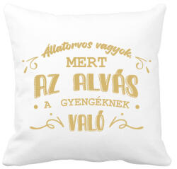printfashion Az alvás a gyengéknek való - Állatorvos - Párnahuzat, Díszpárnahuzat - Fehér (7222382)