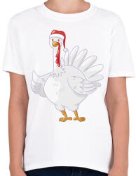 printfashion Pulyka - Gyerek póló - Fehér (13009995)