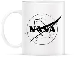 printfashion Fekete Nasa logo - Bögre - Fehér (4248805)