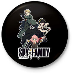 printfashion Spy x Family - Kitűző, hűtőmágnes - Fekete (14859596)