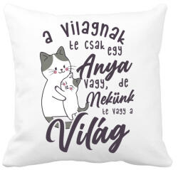 printfashion Nekünk te vagy a világ drk - Párnahuzat, Díszpárnahuzat - Fehér (4713301)