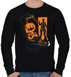 printfashion Félsz a fogorvostól? - Férfi pulóver - Fekete (407494)