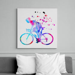 printfashion Bike - Vászonkép - Fehér (6626762)