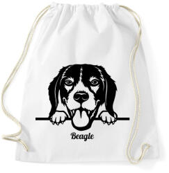 printfashion Beagle - Sportzsák, Tornazsák - Fehér (5118413)