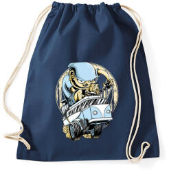 printfashion Drag VW Kombi - Sportzsák, Tornazsák - Sötétkék (2555)