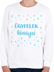 printfashion Ügyfelek könnyei - Bögre - Gyerek pulóver - Fehér (7020526)
