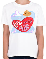 printfashion Love is in the air - Gyerek póló - Fehér (6060292)
