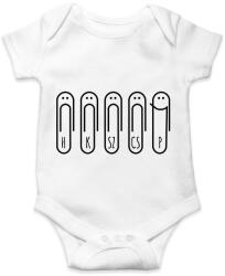 printfashion Gémkapocs péntek - Baba Body - Fehér (7080386)