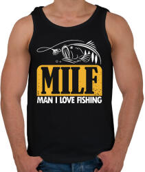 printfashion MILF pecás - Férfi atléta - Fekete (1485396)