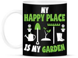 printfashion Happy place - Bögre - Fekete (2511306)