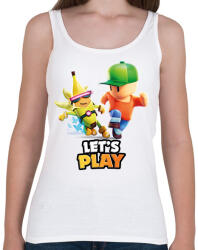 printfashion Stumble Guys - Let's play - Női atléta - Fehér (16081352)