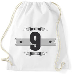 printfashion b-day-09-dark-lightgrey - Sportzsák, Tornazsák - Fehér (505978)