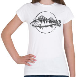 printfashion Sügér - Női póló - Fehér (13677380)