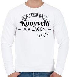 printfashion A legjobb könyvelő a világon - Férfi pulóver - Fehér (6541907)