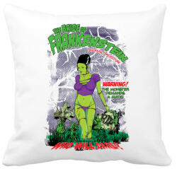 printfashion Frankenstein menyasszonya - Párnahuzat, Díszpárnahuzat - Fehér (176726)