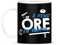 printfashion A rend őre én vagyok - Bögre - Fekete (7696450)