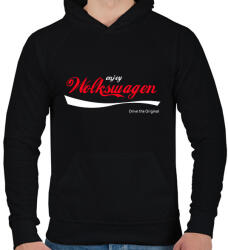 printfashion Volkswagen - Férfi kapucnis pulóver - Fekete (15675415)