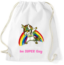 printfashion im'a not gay - Sportzsák, Tornazsák - Fehér (16201263)