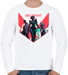 printfashion Valorant - Férfi pulóver - Fehér (2592697)