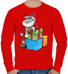 printfashion Santa - Férfi pulóver - Piros (856046)