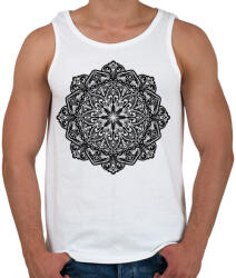 printfashion Mandala - Férfi atléta - Fehér (134379)
