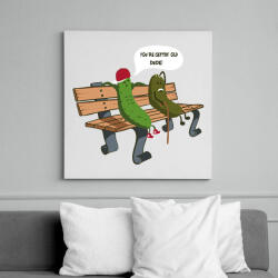 printfashion Spanok - Vászonkép - Fehér (6622395)